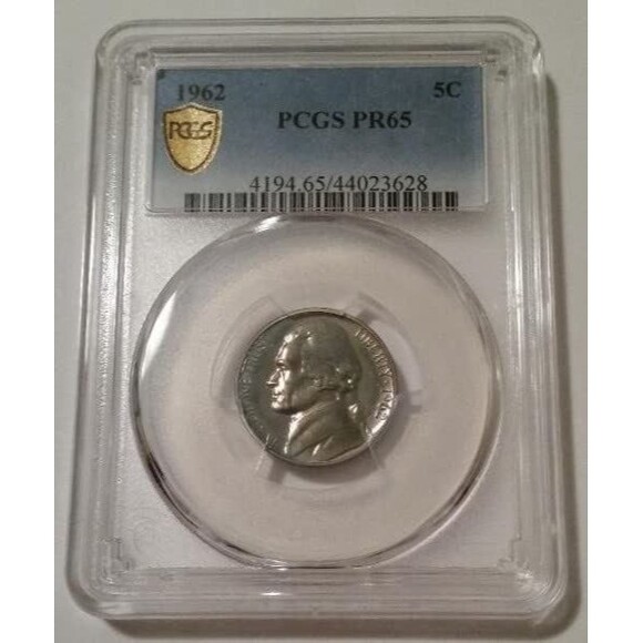 1962 Jefferson Nickel Proof PR65 PCGS Nice Toning - Picture 1 of 2